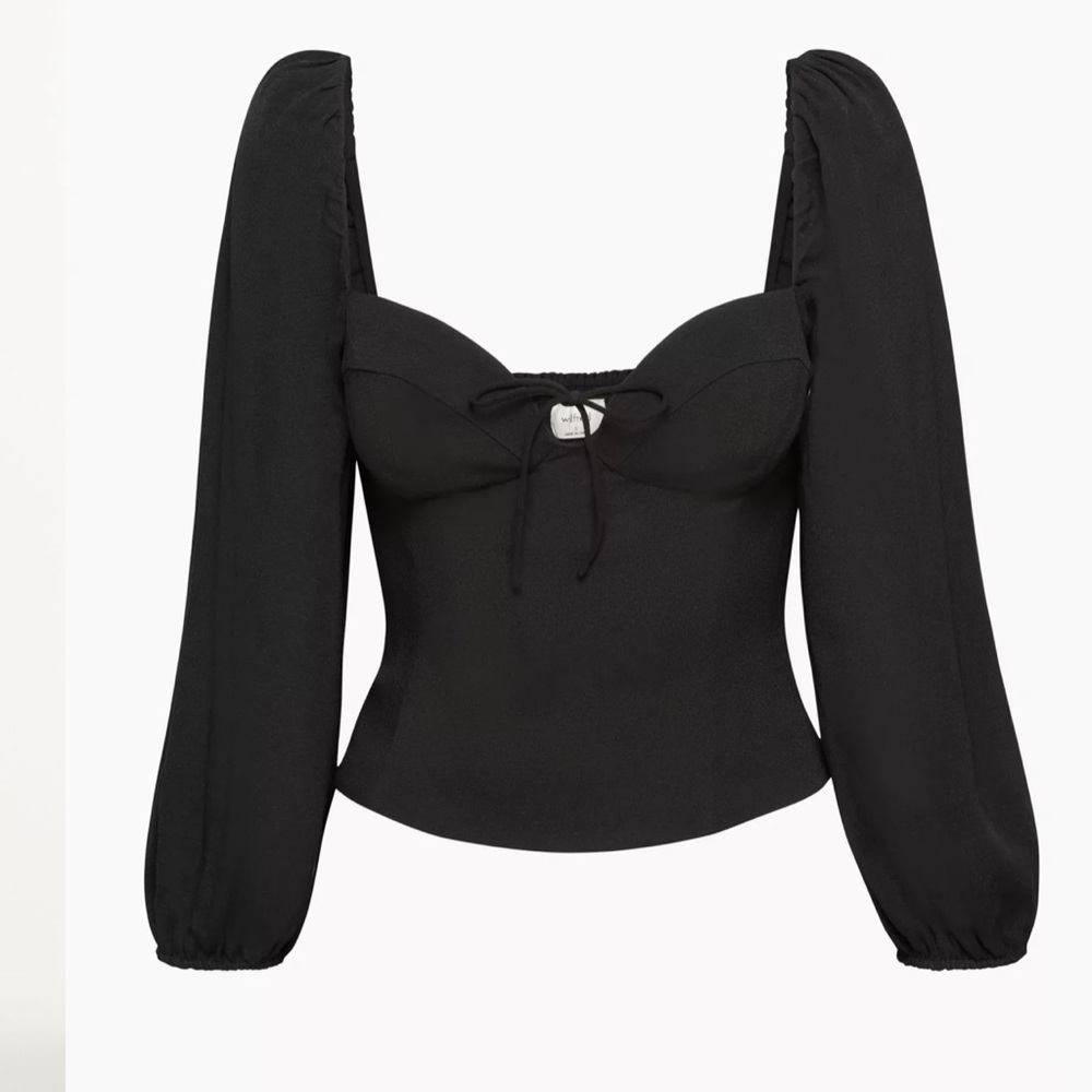 Wilfred novella top in black